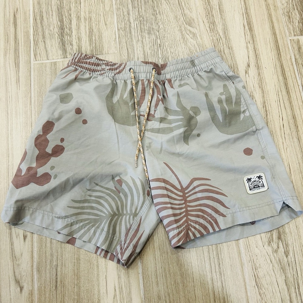 Howler Brothers Board Shorts Men's Small Beige Hybrid Swim Beach Pool Comfort
